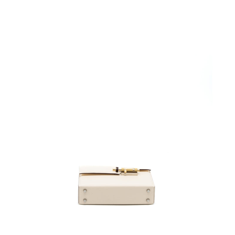 Hermes Mini Verrou Chevre Mysore Nata Havane/Chai/Etoupe Hardware Stamp U