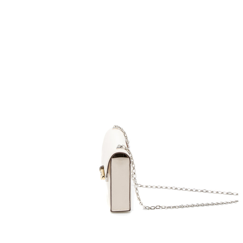 Hermes Mini Verrou Chevre Mysore Nata Havane/Chai/Etoupe Hardware Stamp U
