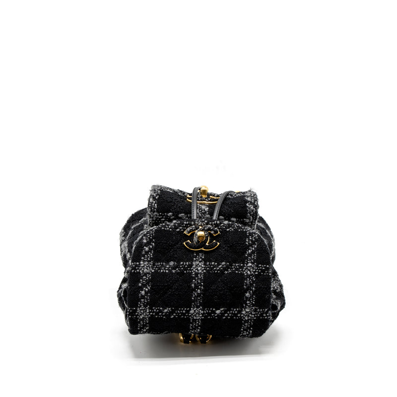 Chanel Duma Backpack Tweed Multicoloured Brushed GHW (Microchip)