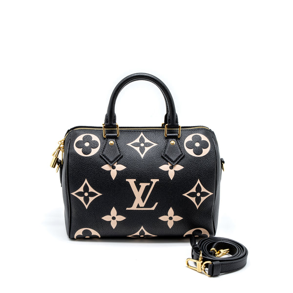 Louis Vuitton Speedy Bandouliere 25 Bicolour Monogram Empreinte GHW (New Version)