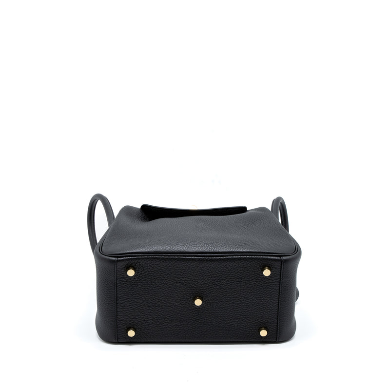 Hermes Lindy 26 Clemence Black GHW Stamp U