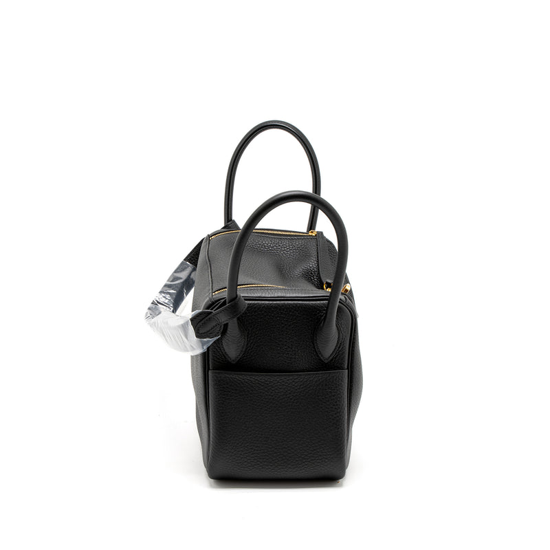 Hermes Lindy 26 Clemence Black GHW Stamp U