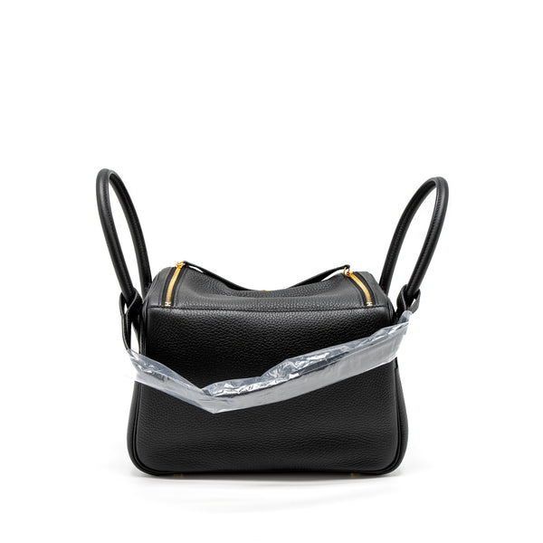 Hermes Lindy 26 Clemence Black GHW Stamp U