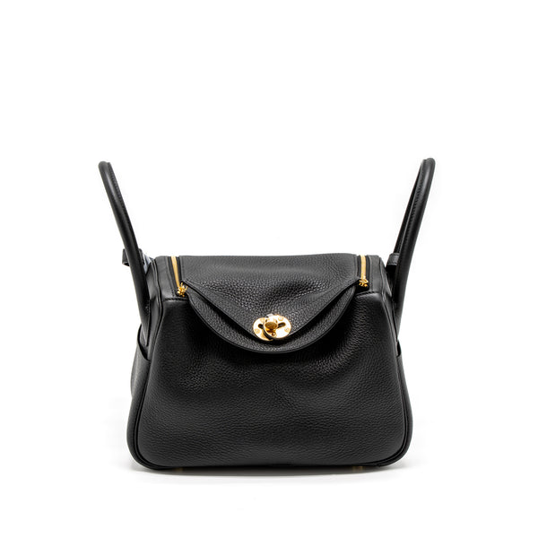 Hermes Lindy 26 Clemence Black GHW Stamp U