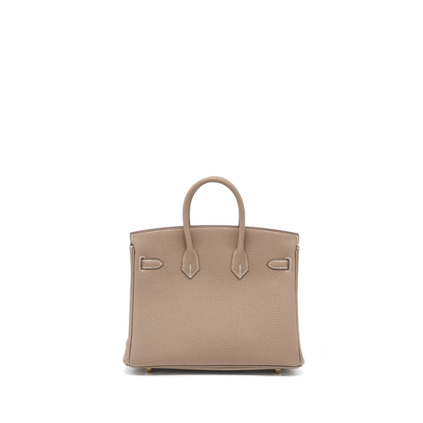 Hermes Birkin 25 Togo Etoupe GHW Stamp U