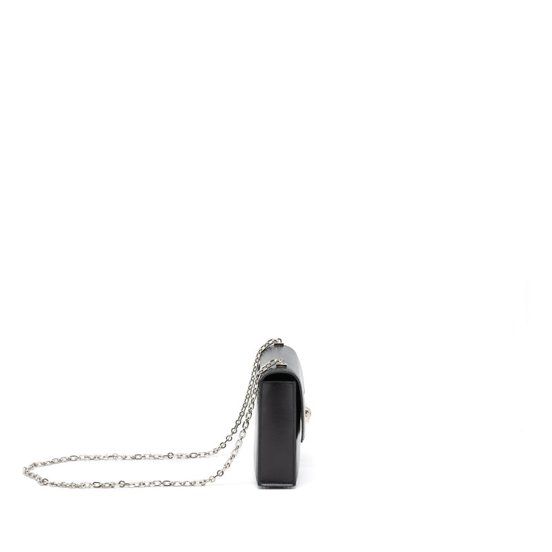 Hermes Mini Verrou Box Black SHW Stamp D