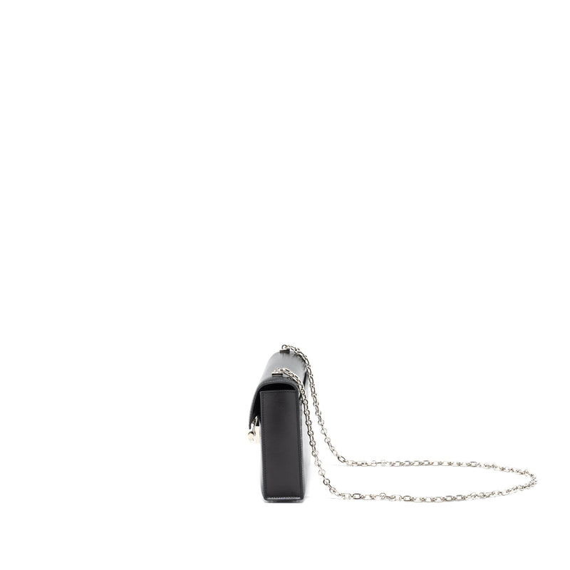 Hermes Mini Verrou Box Black SHW Stamp D