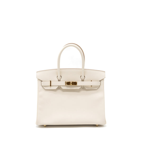 Hermes Birkin 30 Epsom Craie GHW Stamp A