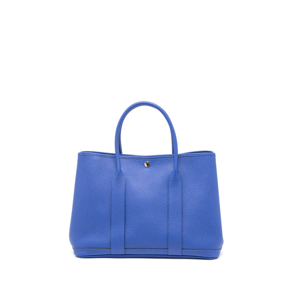 Hermes Garden Party 36 Negonda Blue Electric SHW Stamp C