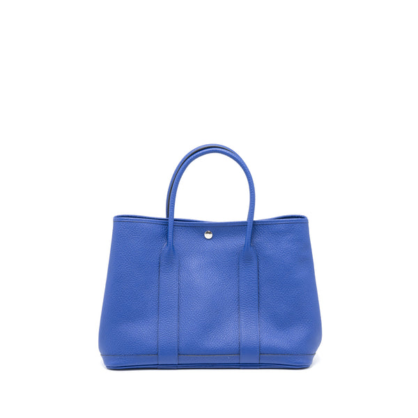 Hermes Garden Party 36 Negonda Blue Electric SHW Stamp C