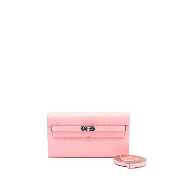Hermes Kelly To Go Epsom Rose Confetti SHW Stamp U