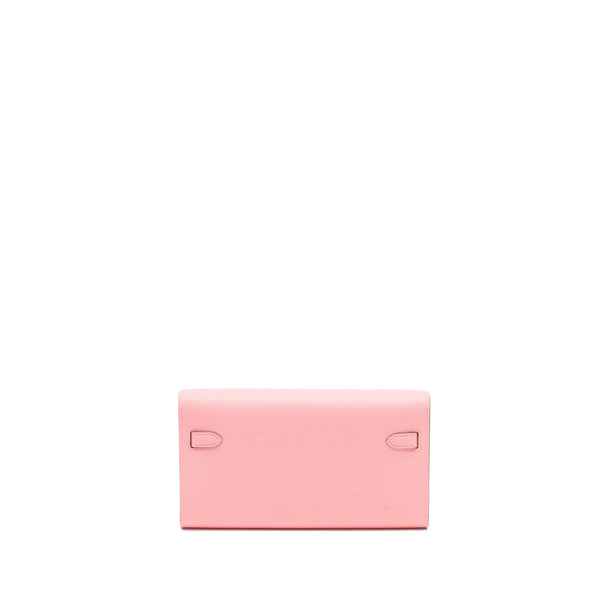 Hermes Kelly To Go Epsom Rose Confetti SHW Stamp U