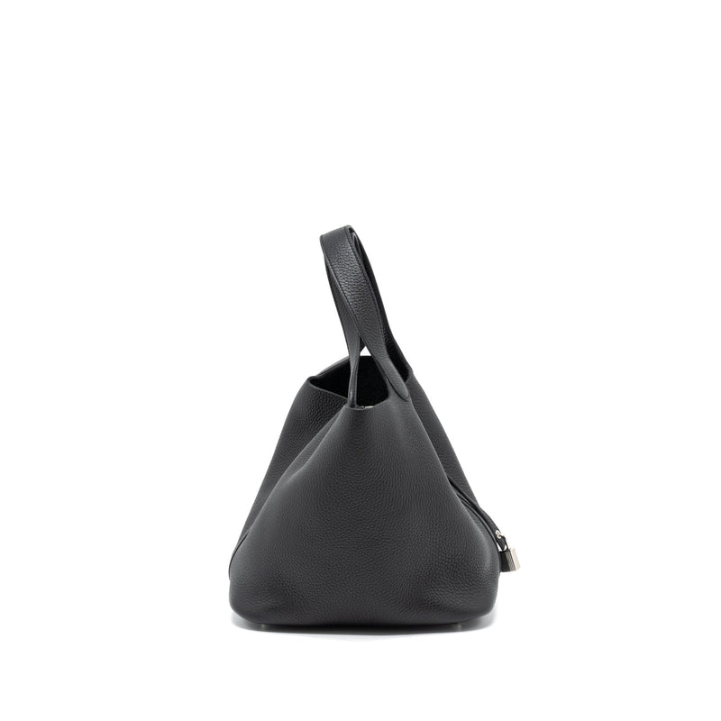 Hermes Picotin 22 Lock Bag Clemence Black SHW Stamp U