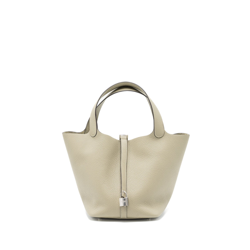 Hermes Picotin 22 Lock Bag Clemence Sauge SHW Stamp U