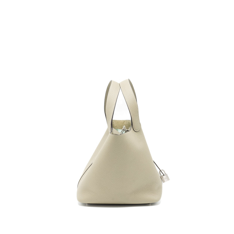 Hermes Picotin 22 Lock Bag Clemence Sauge SHW Stamp U