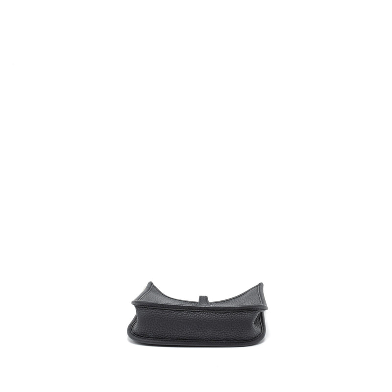 Hermes Mini Evelyn Clemence Black SHW Stamp Y