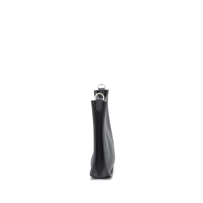 Hermes Mini Evelyn Clemence Black SHW Stamp Y