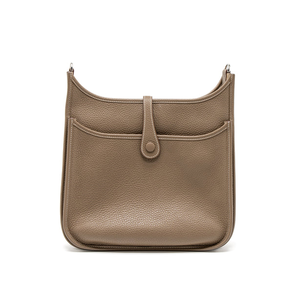 Hermes Evelyne 29 Clemence Etoupe SHW Stamp C