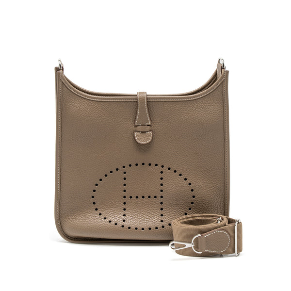 Hermes Evelyne 29 Clemence Etoupe SHW Stamp C