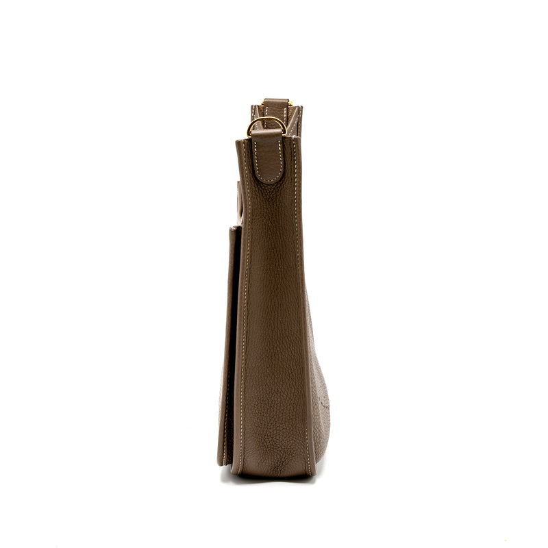 Hermes Evelyn 29 Clemence Etoupe GHW Stamp Y