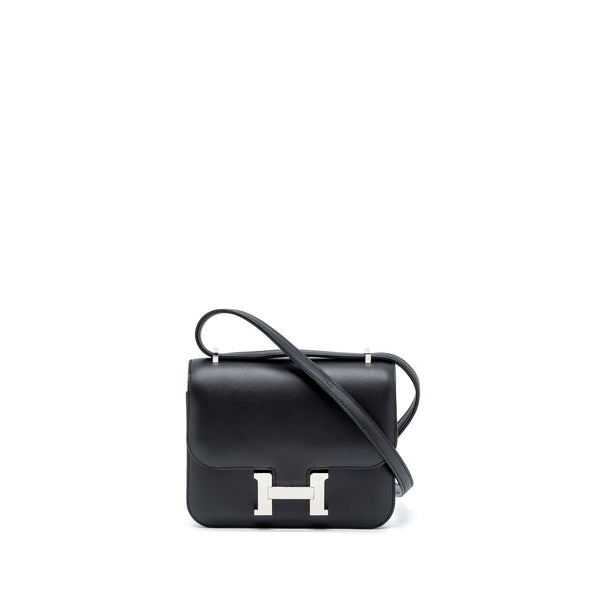Hermes Mini Constance Swift Black SHW Stamp A