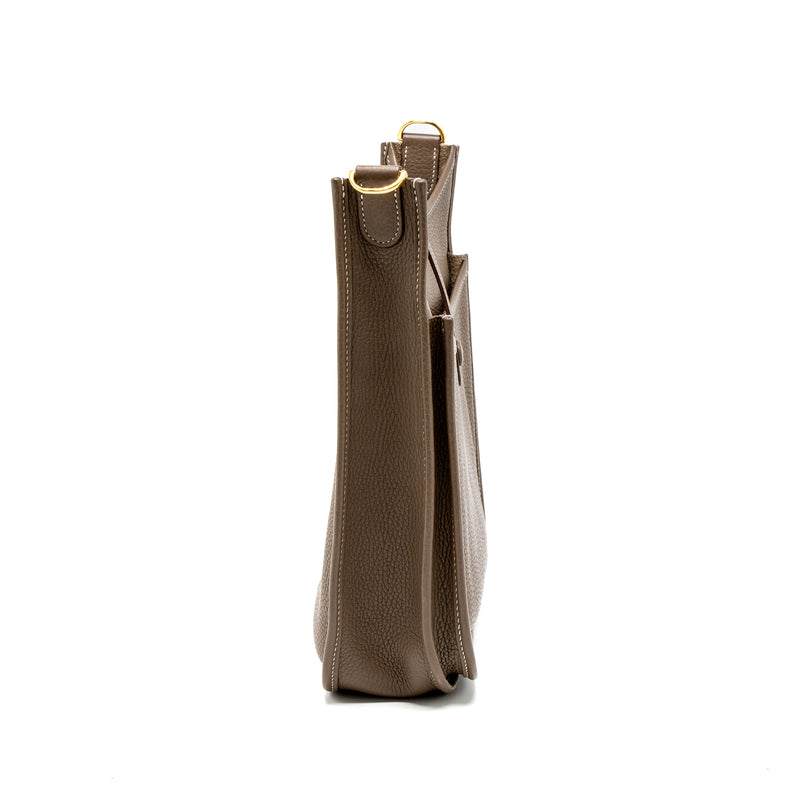 Hermes Evelyn 29 Clemence Etoupe GHW Stamp Y