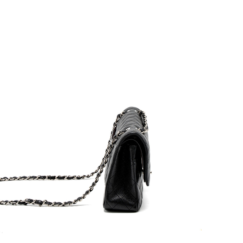 Chanel Medium Classic Double Flap Bag Caviar Black SHW