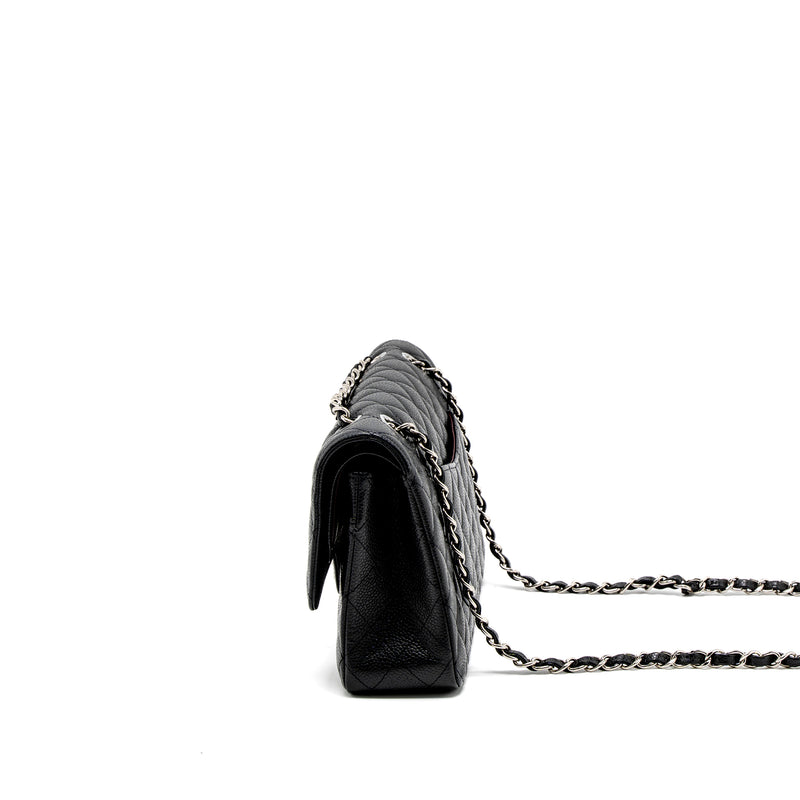 Chanel Medium Classic Double Flap Bag Caviar Black SHW