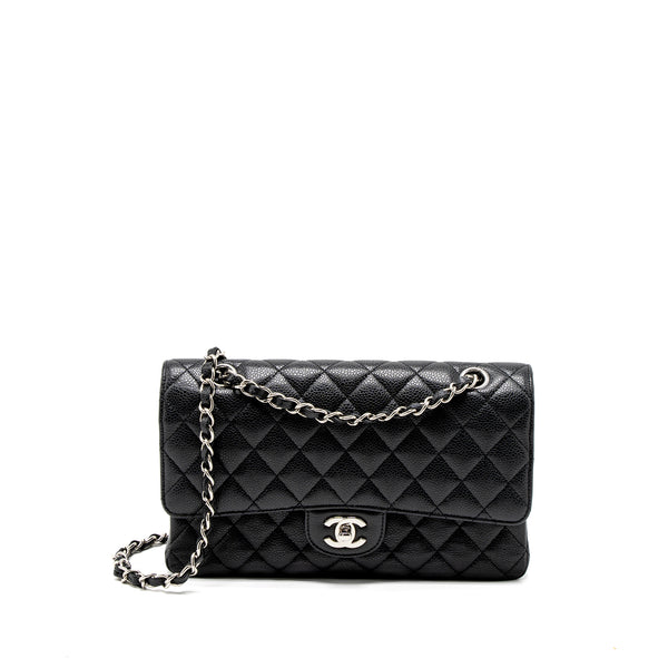 Chanel Medium Classic Double Flap Bag Caviar Black SHW