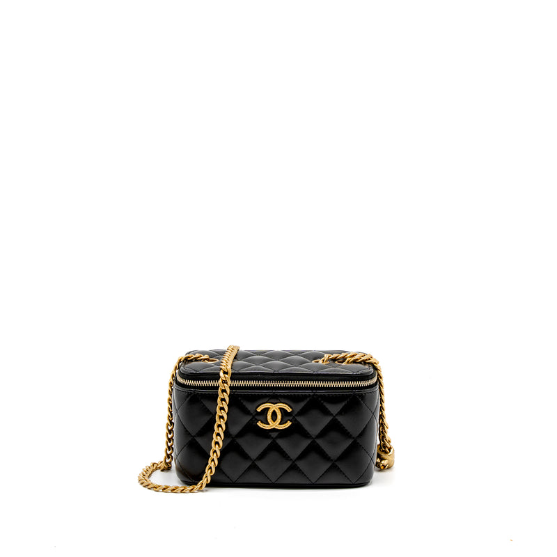 Chanel Black Quilted Lambskin Small Elegant Flap Bag Resin And Gold  Hardware, 2022 Available For Immediate Sale At Sotheby's