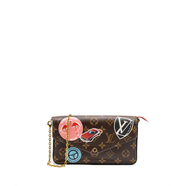 Louis Vuitton Félicie Pochette Limited Edition Monogram Canvas GHW