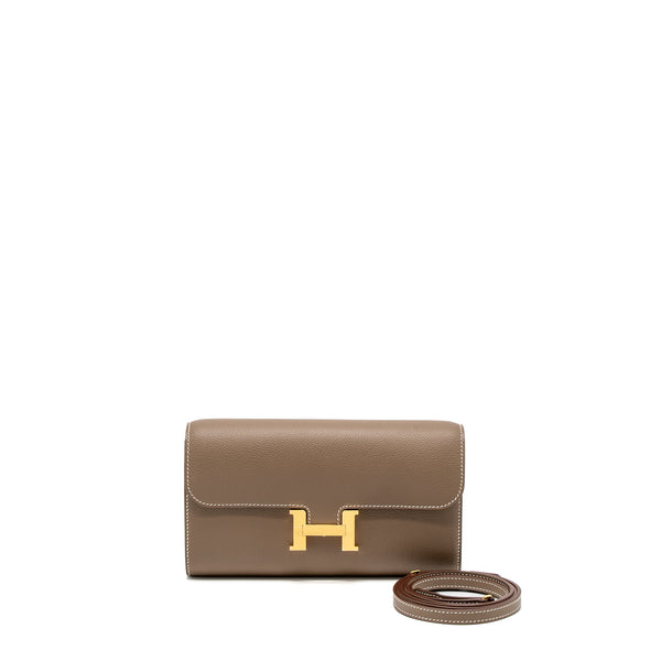 Hermes Classic Constance to Go Evercolor Etoupe GHW Stamp B