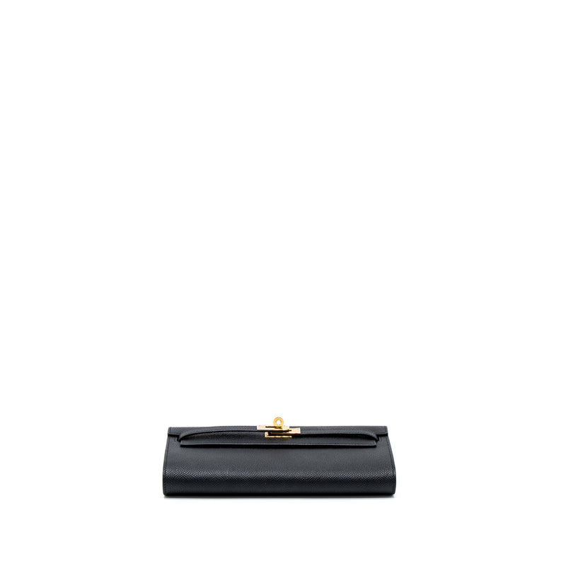 Hermes Classic Kelly to Go Epsom Black GHW Stamp U