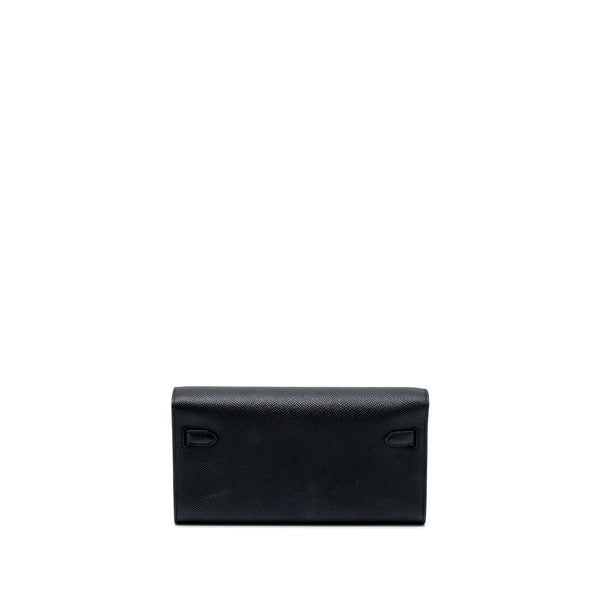 Hermes Classic Kelly to Go Epsom Black GHW Stamp U