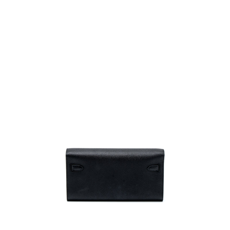 Hermes Classic Kelly to Go Epsom Black GHW Stamp U
