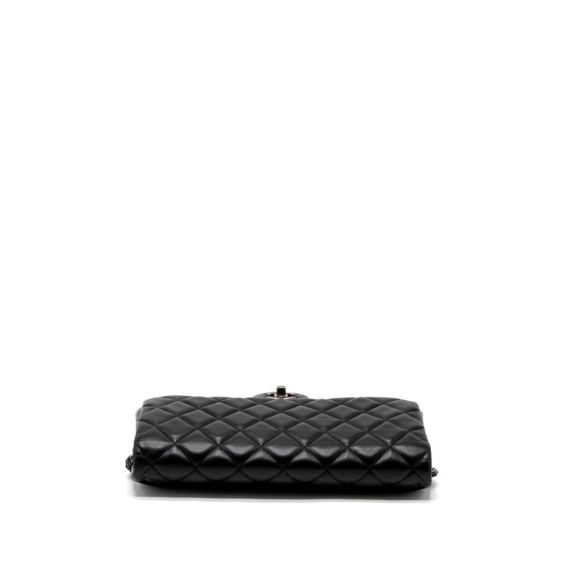 Chanel Timeless Clutch with Chain Lambskin Black Ruthenium Hardware