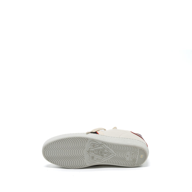 Gucci Size 37.5 Sneakers Leather White/Multicolour