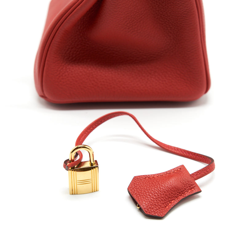 Hermes Birkin 30 Togo D5 Geranium GHW Stamp X