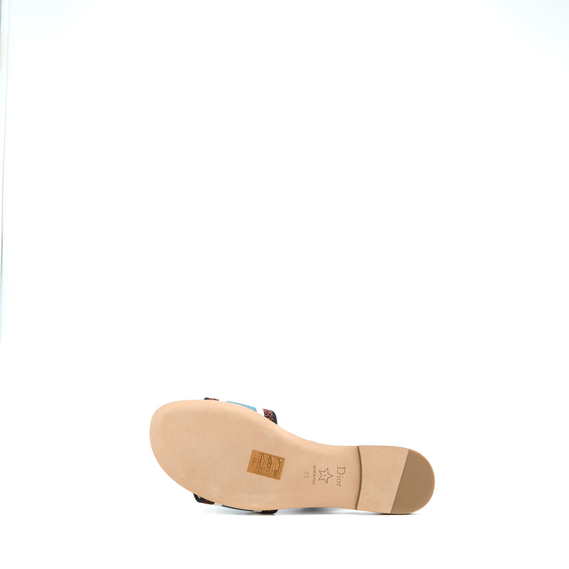 Dior Size 39 Dway Slide Multicolour