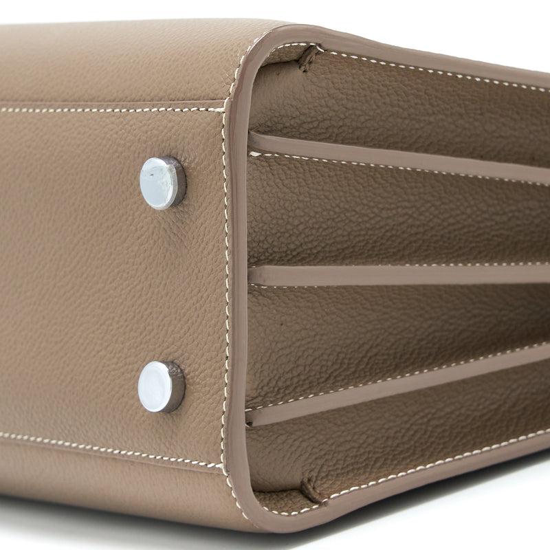 Saint Laurent Sac De Jour Calfskin Taupe SHW