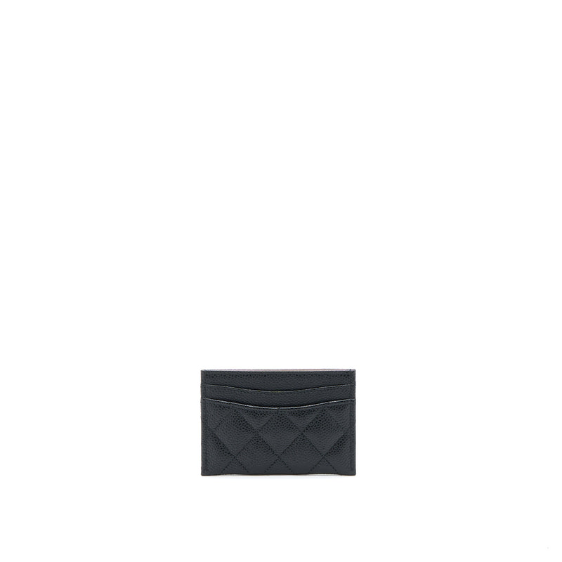 Chanel Classic Card Holder Caviar Black SHW (Microchip)