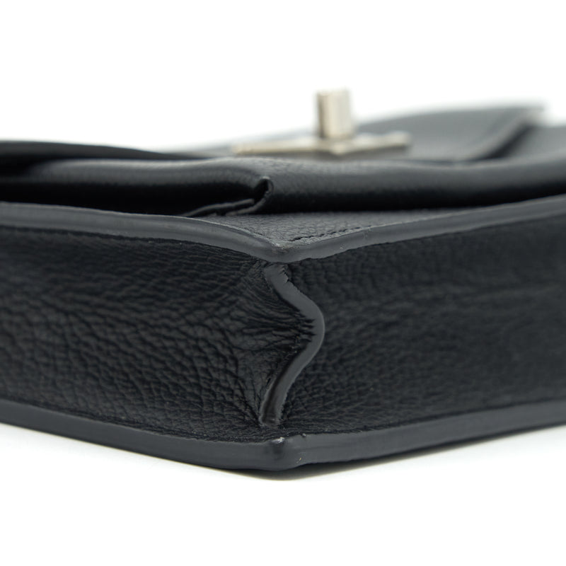 Louis Vuitton Mylockme Chain Pochette Calfskin Black SHW