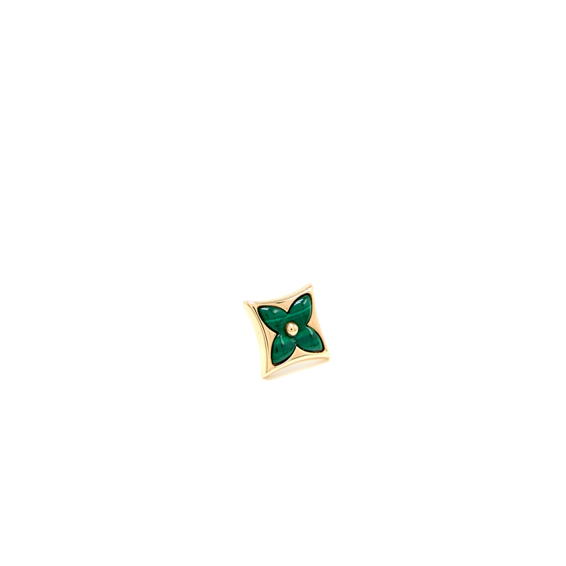 Louis Vuitton Blossom Green 18K Rose Gold Star Stud