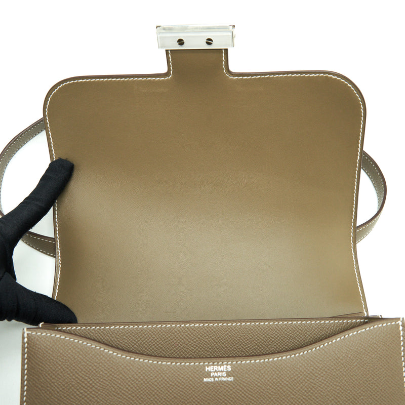 Hermes Constance 24 Epsom Etoupe SHW Stamp Y