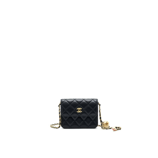 Chanel Pearl Crush Belt Bag Black GHW