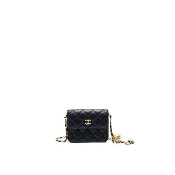 Chanel Pearl Crush Mini Flap Card Holder Belt Bag