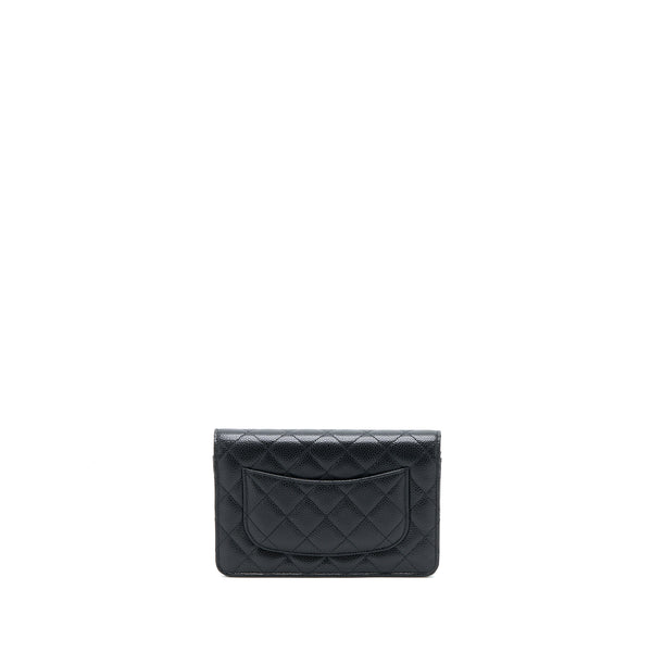 Chanel Classic Wallet On Chain Caviar Black GHW (Microchip)