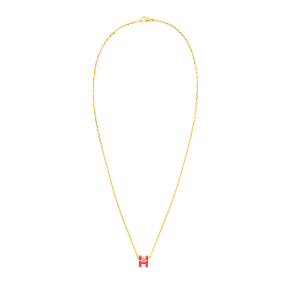 Hermes Mini Pop H Pendant S7 Rose Extreme GHW