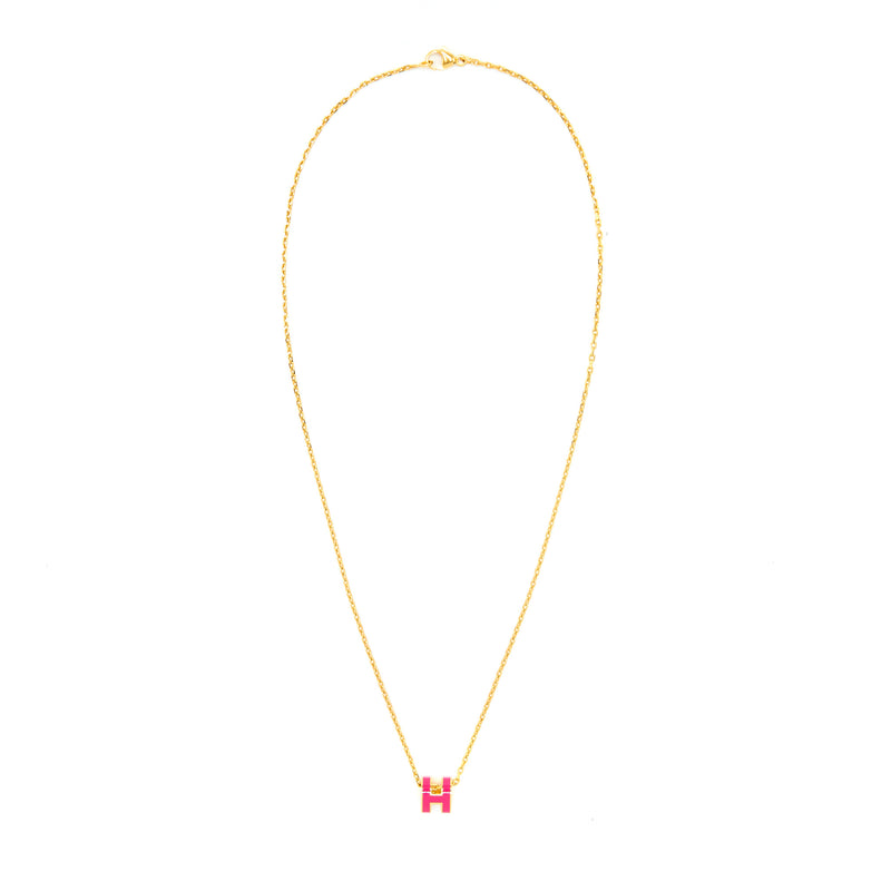 Hermes Mini Pop H Pendant S7 Rose Extreme GHW