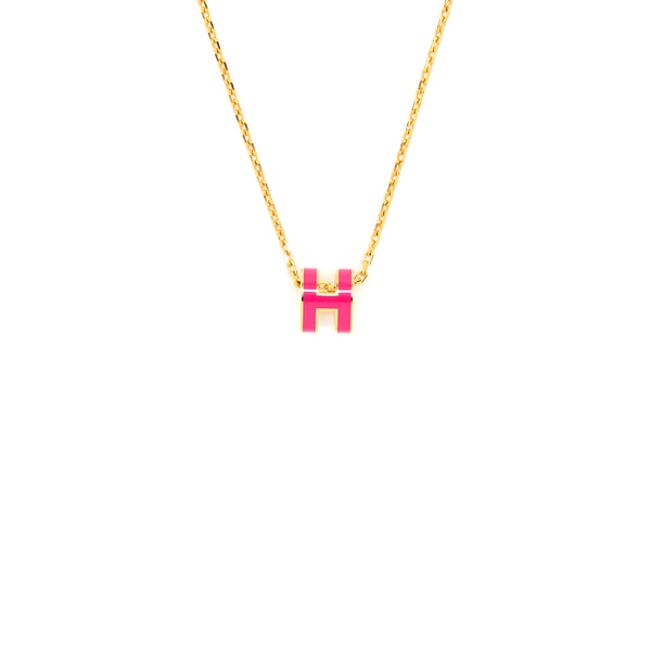 Hermes Mini Pop H Pendant S7 Rose Extreme GHW